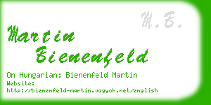 martin bienenfeld business card